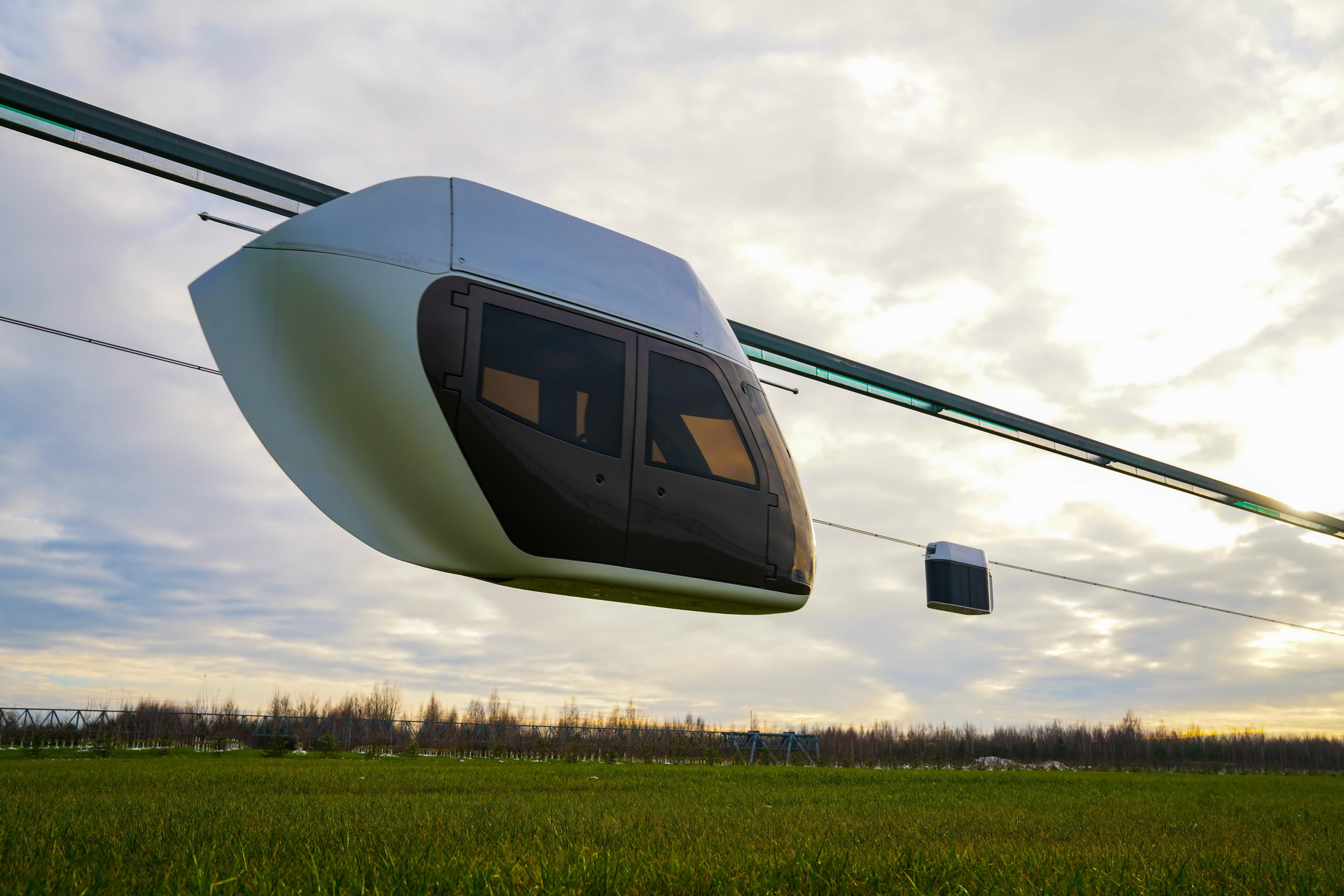 skyway rolling stock and vehicle at EcoTechnoPark in Minsk, Belarus