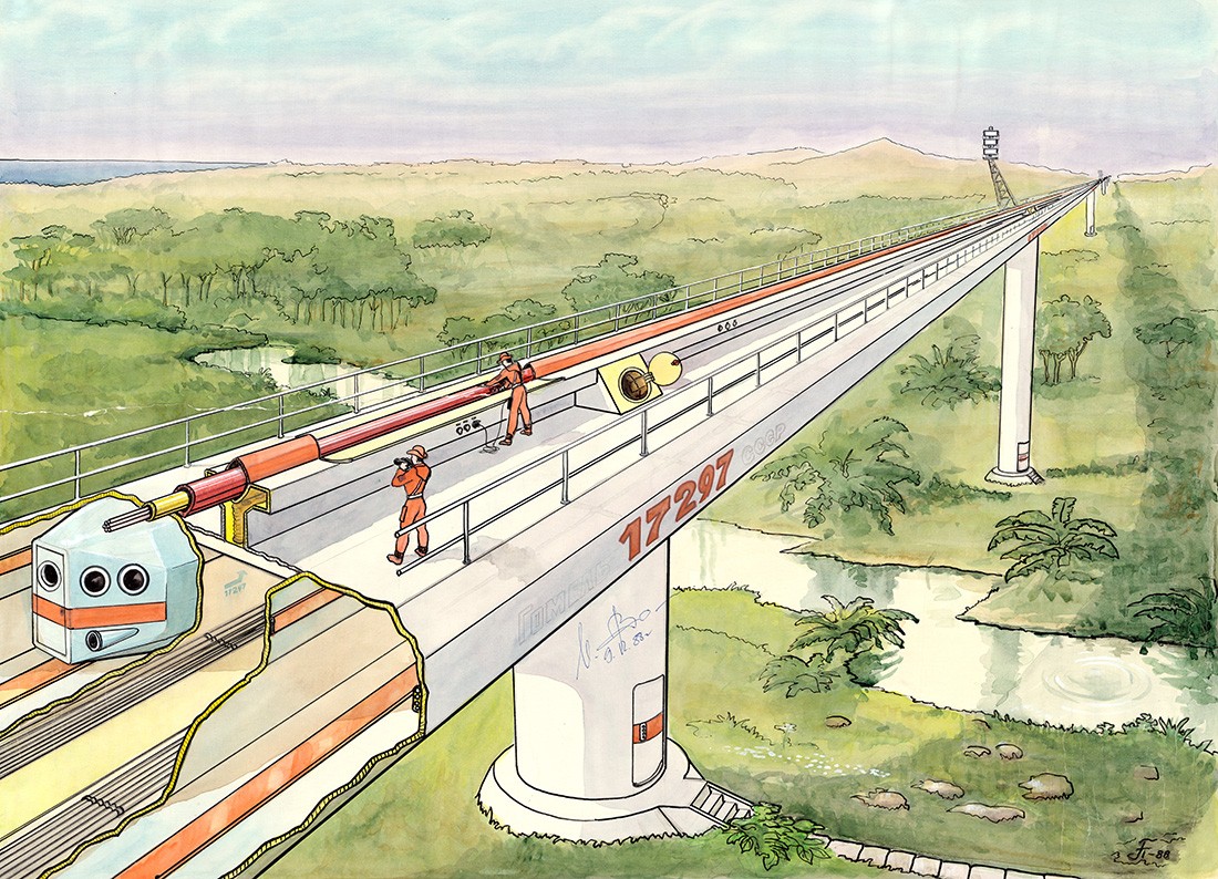 SkyWay, Sky Way, SkyWay in Belarus, Yunitsky, string transport, Gomel, space
