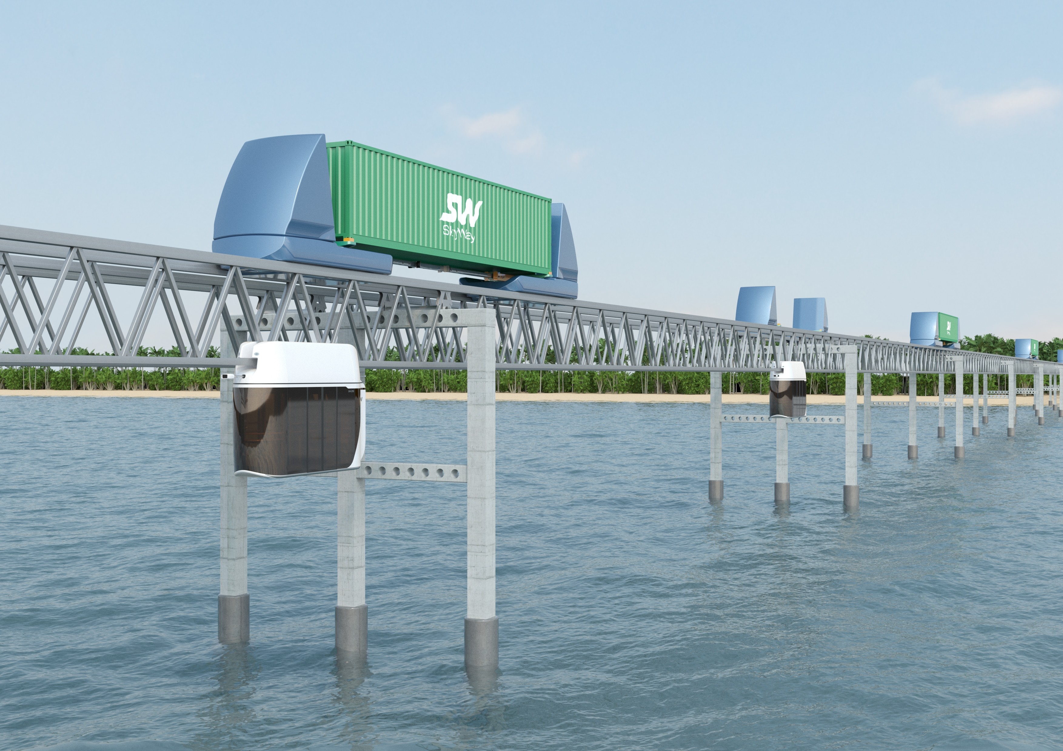 SkyWay, Sky Way, SkyWay in Belarus, Yunitsky, string transport, unicont