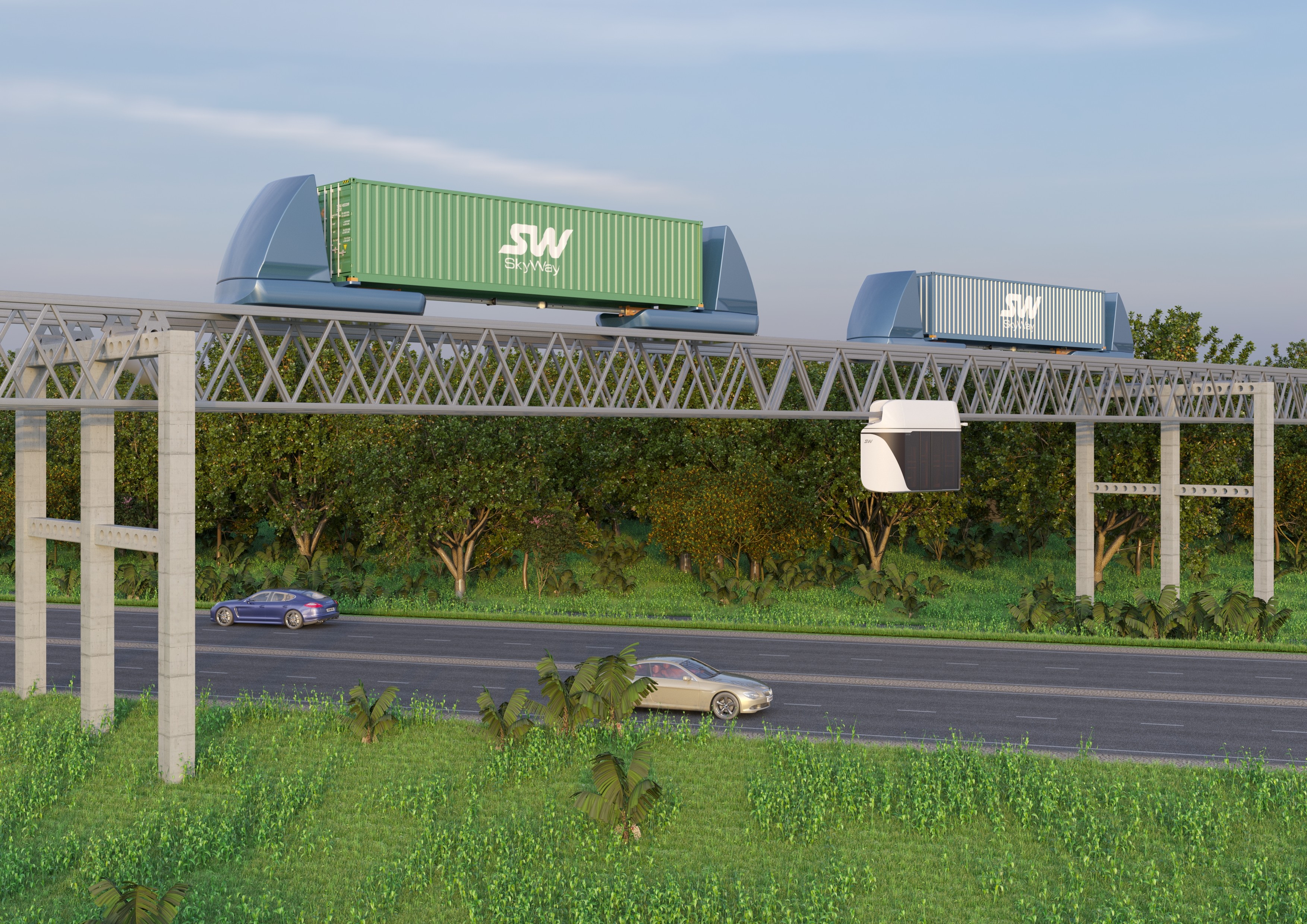 SkyWay, Sky Way, SkyWay in Belarus, Yunitsky, string transport, unicont